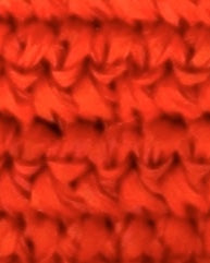 Kate 3" Brim Crochet Bucket Straw Hats Sample color Coral orange/red handmade crochet natural raffia palm fiber - Shebobo