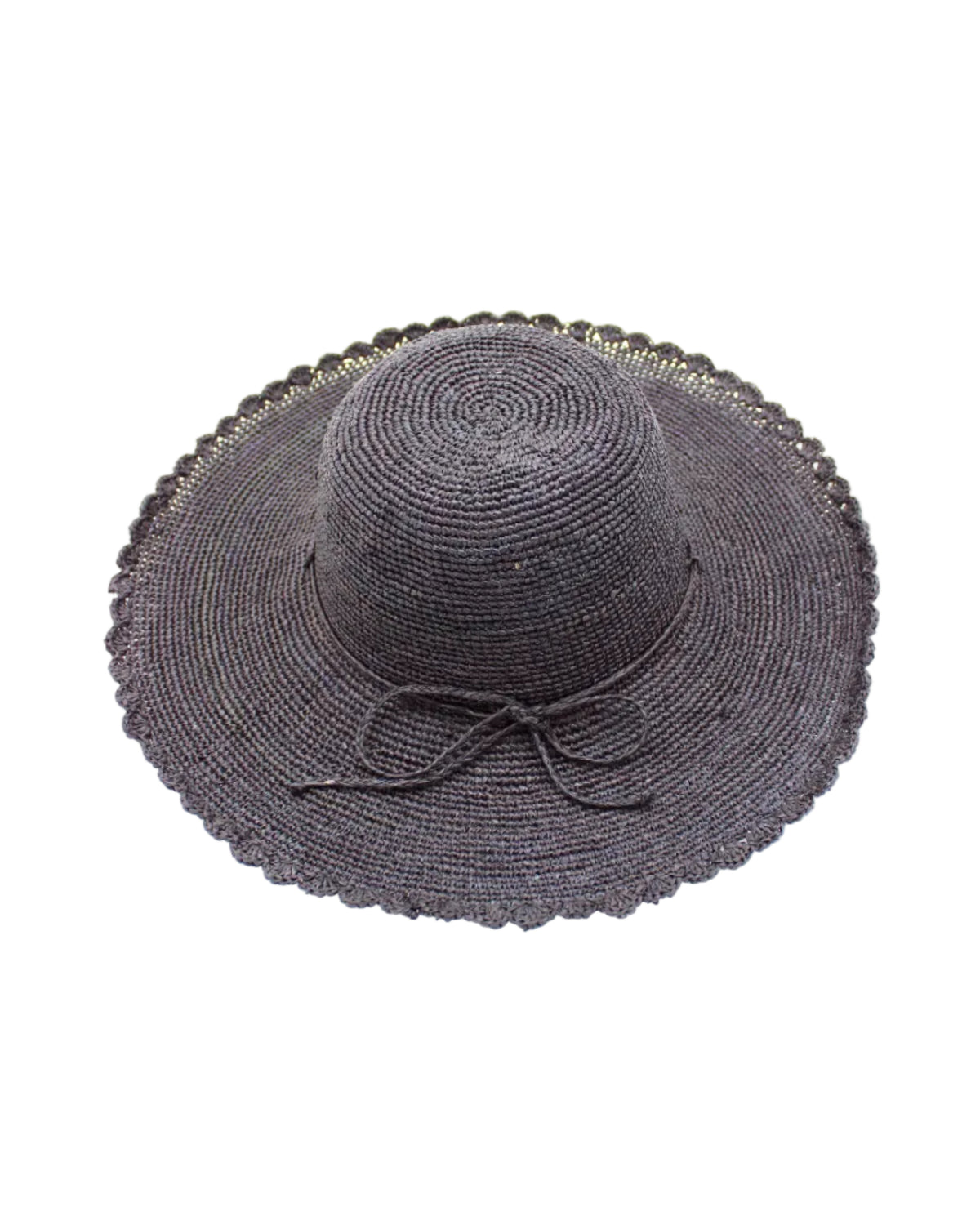 Stylish Black Straw Wide-Brim Hat with Braided Band Black Braided Straw Fedora Hat with Multistripe Ribbon  main image 4