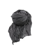 Isla Solid Color Cotton Scarf Wrap Black - Shebobo