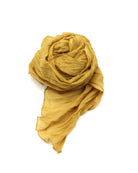 Isla Solid Color Cotton Scarf Wrap Cumin Yellow - Shebobo