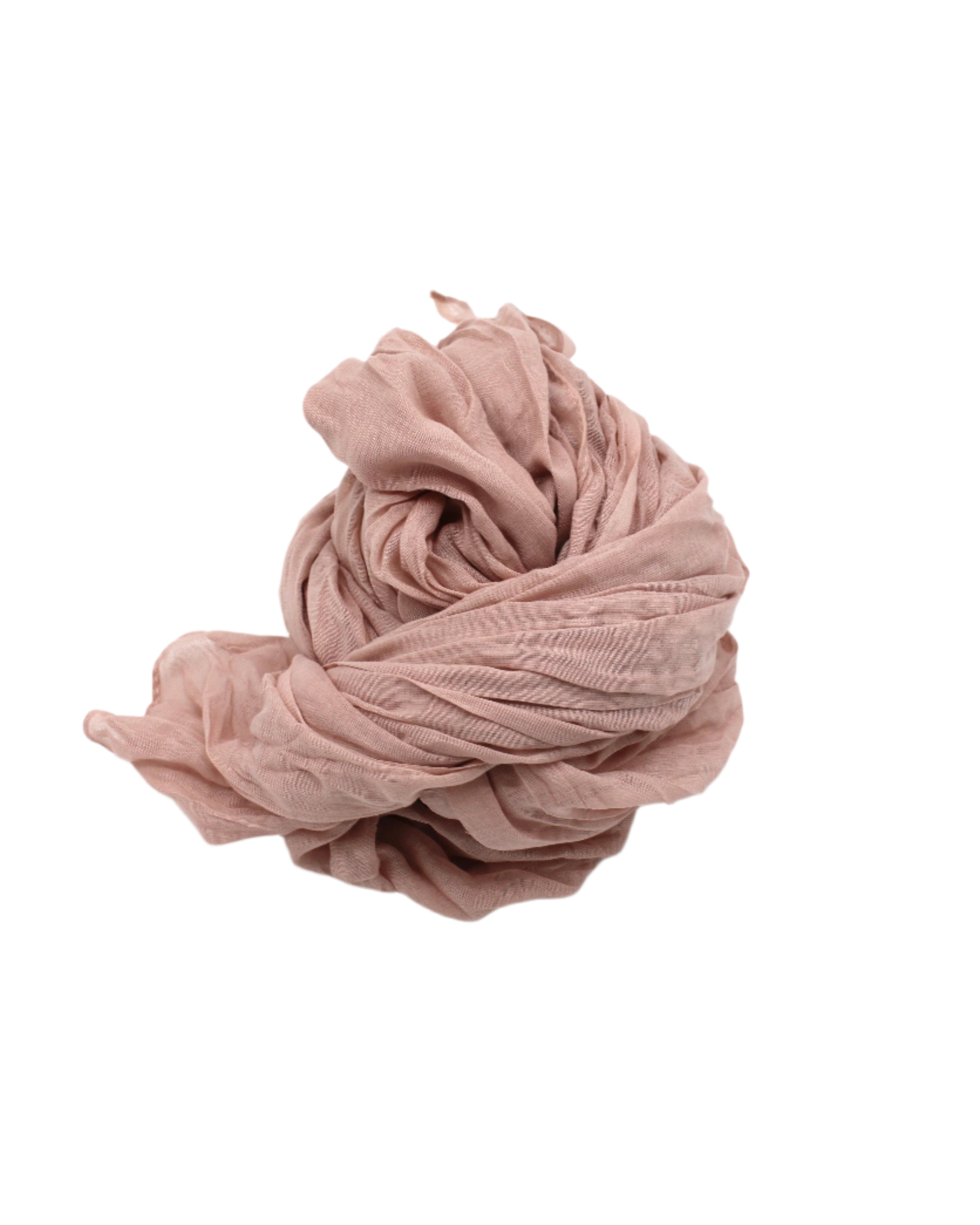 Isla Solid Color Cotton Scarf Wrap Rose Petal Pink - Shebobo