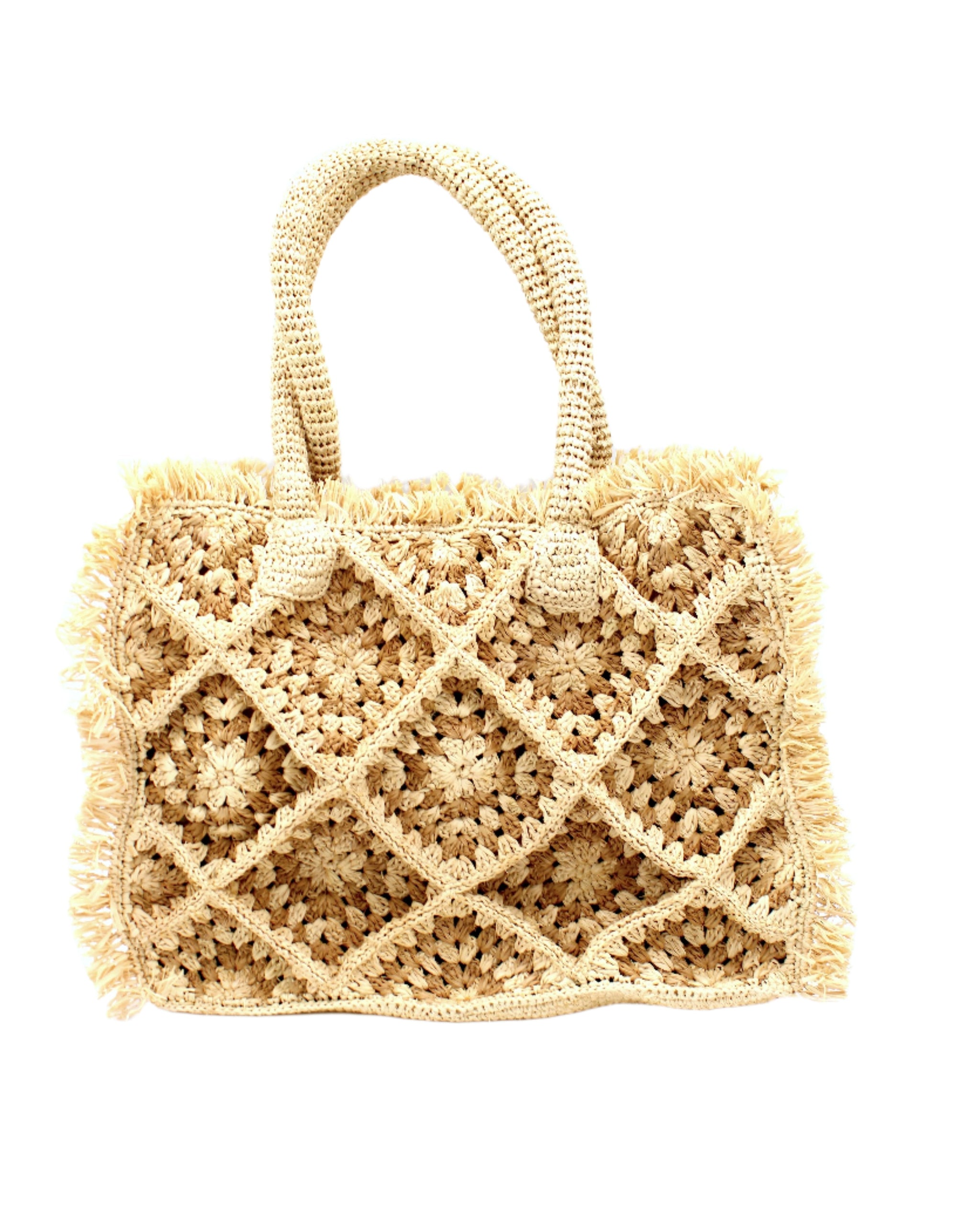 ちー　todayful Raffia Square Bag Raffia Bag Crochet Pattern | Satchel's Bag Pattern in Raffia