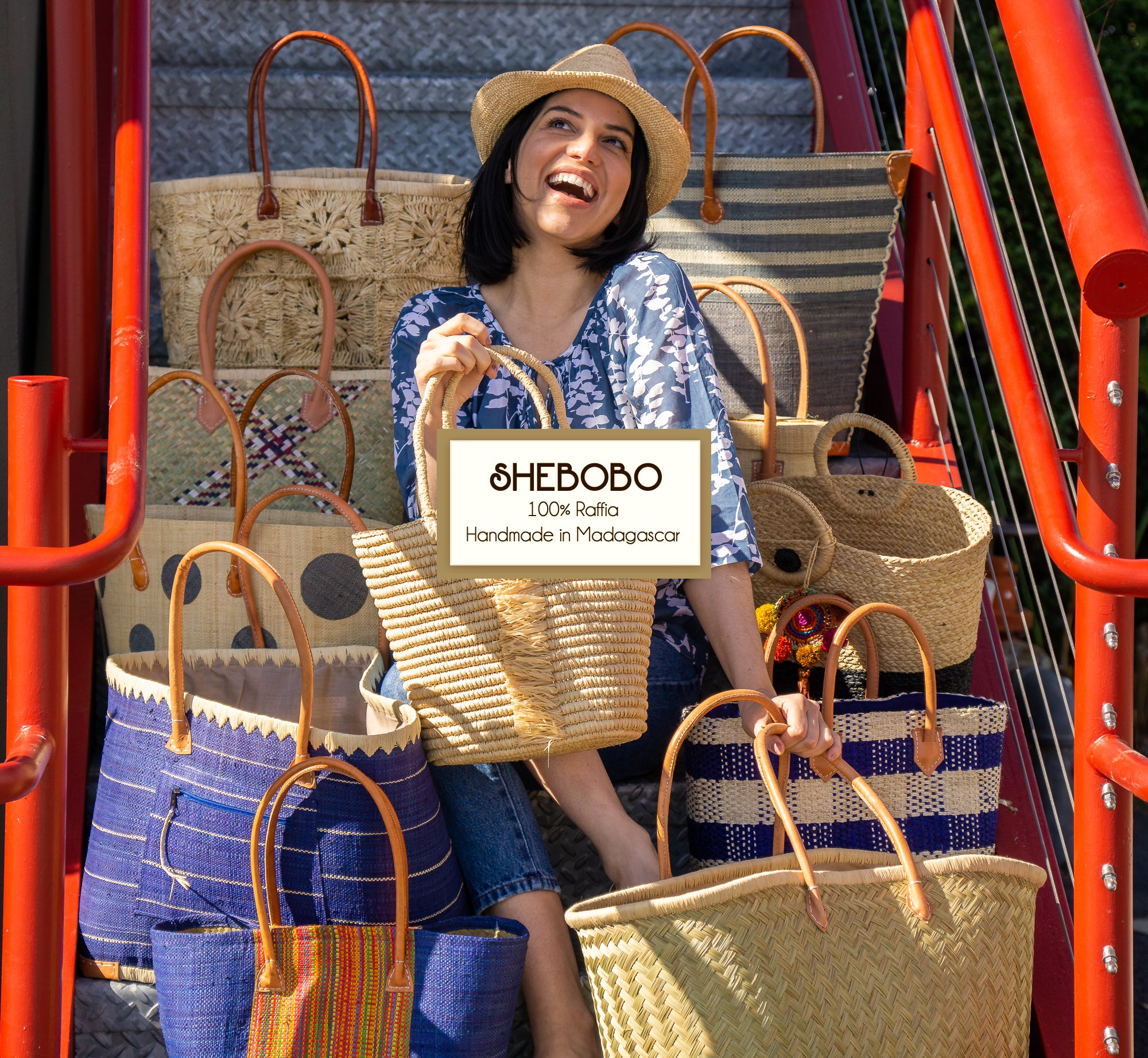 Shebobo straw bags deals
