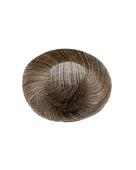 Monica 5 inch or 7 inch Wide Brim Black Two Tone Melange Packable Straw Sun Hat handmade loomed raffia in a multicolor heathered melange pattern of black and natural straw color creates a subtle swirl - Shebobo