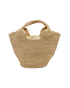 St. Tropez Heart Shaped Crochet Straw Basket Handbag handmade crochet natural raffia palm fiber in a solid hue of natural straw color with a subtle link texture beach bag shoulder bag - Shebobo